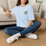 Please Adopt Rescue Dog T‑Shirt — Small Chest Logo, Animal Shelter Support
