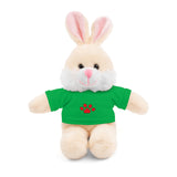 Plush Bear with Paw-Print Tee — Cute Gift for Kids & Pet Lovers