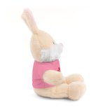 Plush Bear with Paw-Print Tee — Cute Gift for Kids & Pet Lovers