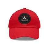 Hat with Leather Patch — "for the love of pets"