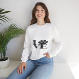 Expressing Love Crewneck Sweatshirt — Romantic Heart Design