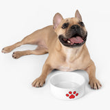 paw print red Pet Bowl