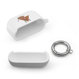 Cute Geometric Cat AirPods Case — Triangle Kitty AirPods/Pro Cover with Keyring