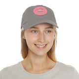 Hat with Leather Patch — "for the love of pets"