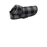 Cozy Check Fleece Pet Jacket — Paw Print Dog & Cat Coat