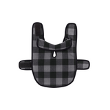 Cozy Check Fleece Pet Jacket — Paw Print Dog & Cat Coat
