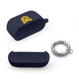 Cat Face AirPods Case — Cute Yellow Cat Keyring Cover for AirPods & AirPods Pro