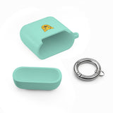 Cat Face AirPods Case — Cute Yellow Cat Keyring Cover for AirPods & AirPods Pro