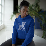Cool Skateboarding Cat Hoodie — Retro Cat on Skateboard Pullover