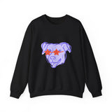 Purple Dog Love Crewneck Sweatshirt