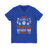 Pet Lovers Paw Print V-Neck Tee