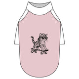 Pet Shirt — Cute Skateboarding Cat Raglan Tee for Dogs & Cats