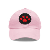 Hat with Paw Print Leather Patch - Pet Lovers