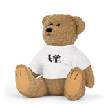 Plush Toy — 'LOVE' Paw Print Teddy with White T‑Shirt