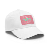 Mom Dog Lover Dad Hat with Leather Patch