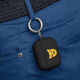 Cat Face AirPods Case — Cute Yellow Cat Keyring Cover for AirPods & AirPods Pro