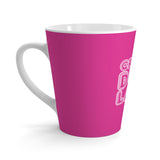 Latte Mug — "Crazy Dog Lady" Hot Pink Ceramic Coffee Cup