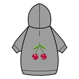 Cherry Pet Hoodie – Cute Navy Blue Dog & Cat Hoodie