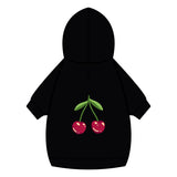 Cherry Pet Hoodie – Cute Navy Blue Dog & Cat Hoodie