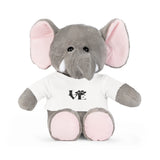 Plush Toy — 'LOVE' Paw Print Teddy with White T‑Shirt