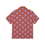 Purple Dog Sunshade Hawaiian Camp Shirt