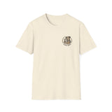 Please Adopt Rescue Dog T‑Shirt — Small Chest Logo, Animal Shelter Support