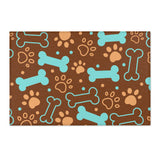 Pet Paw & Bone Area Rug — Cute Dog-Themed Accent Mat
