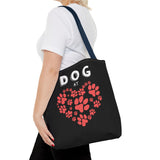 Dog Love Tote Bag - Cute Pet Paw Print Design