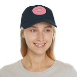 Hat with Leather Patch — "for the love of pets"