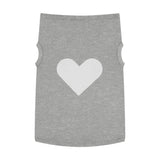Pet Tank Top white heart