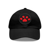 Hat with Paw Print Leather Patch - Pet Lovers