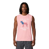 Patriotic Dog Tank Top — "Home of the Dog, Land of the Free"