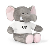 Plush Toy — 'LOVE' Paw Print Teddy with White T‑Shirt