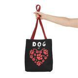 Dog Love Tote Bag - Cute Pet Paw Print Design
