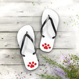 Paw Print Flip Flops