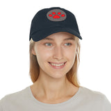 Hat with Paw Print Leather Patch - Pet Lovers