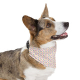 Colorful Paw Print Pet Bandana Collar — Vibrant Dog/Cat Scarf