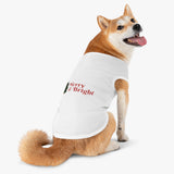 Merry & Bright Pet Tank Top — Christmas Dog Shirt with Tree Design