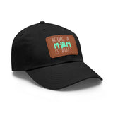 Mom Dog Lover Dad Hat with Leather Patch