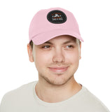 Hat with Leather Patch — "for the love of pets"