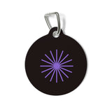 Purple Star Pet ID Tag — Personalized Dog & Cat Name Tag