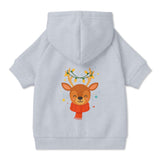 Festive Reindeer Pet Hoodie