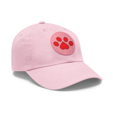Hat with Paw Print Leather Patch - Pet Lovers