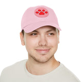 Hat with Paw Print Leather Patch - Pet Lovers