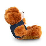 Plush Bear with Paw-Print Tee — Cute Gift for Kids & Pet Lovers