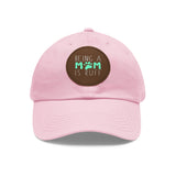 Mom Dog Lover Dad Hat with Leather Patch