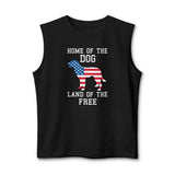Patriotic Dog Tank Top — "Home of the Dog, Land of the Free"