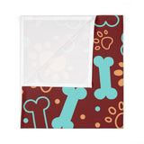 Pet Bone & Pawprint Blanket