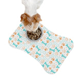Bone & Paw Print Pet Feeding Mat — Non-Slip Pet Food Placemat