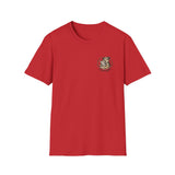 Please Adopt Rescue Dog T‑Shirt — Small Chest Logo, Animal Shelter Support